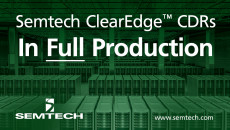Semtech的ClearEdge™CDR平台全面投入生产，适用于低成本的25G SFP28 SR模块和有源光缆。集成CDR与激光驱动器和跨阻抗放大器(TIAs)为25G的应用提供高性能解决方案188金宝搏app 下载