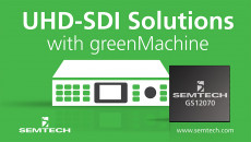 SEMTECH的获奖UHD-SDI Gearbox允许Lynx Technik的GreenMachine Titan成为一个行业领先的硬件加工平台，可提供创新的UHD功能视频处理