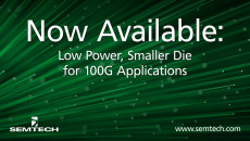 Semtech宣布低功率，减小尺寸SR4和100G应用的主动光电缆芯片组